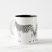 Zebra Wrap Around Zweifarbige Tasse (Vorderseite Links)