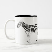 Zebra Wrap Around Zweifarbige Tasse (Links)
