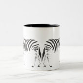 Zebra Wrap Around Zweifarbige Tasse (Mittel)