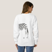 Zebra Wrap Sweatshirt (Schwarz voll)