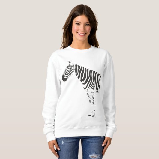 Zebra Wrap Sweatshirt (Vorne ganz)