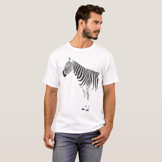 Zebra Wrap T-Shirt (Vorne ganz)