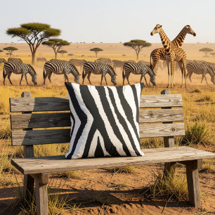 Zebra-Wurfkissen Tier-Wildlife-Druck Kissen