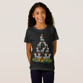 Zebra Xmas Tree Gift Weihnachtsmannmütze Zebra Wei T-Shirt (Vorne ganz)