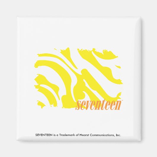 Zebra Yellow 2 Magnet (Vorne)