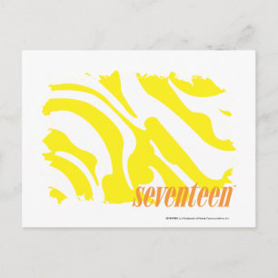 Zebra Yellow 2 Postkarte