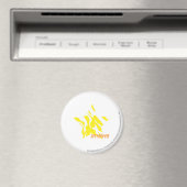 Zebra Yellow 3 Magnet (In Situ (Geschirrspüler))