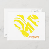 Zebra Yellow 4 Postkarte (Vorne/Hinten)