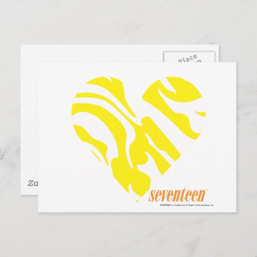 Zebra Yellow 4 Postkarte (Vorne/Hinten)