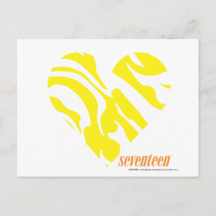 Zebra Yellow 4 Postkarte