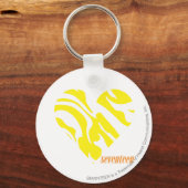 Zebra Yellow 4 Schlüsselanhänger (Vorderseite)