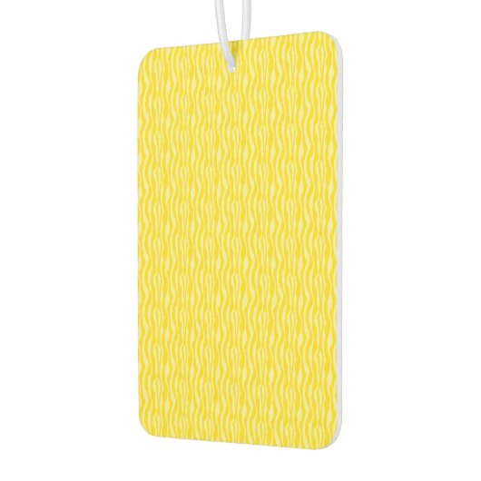Zebra Yellow Pattern Moderne Animal Print Autolufterfrischer (Links)