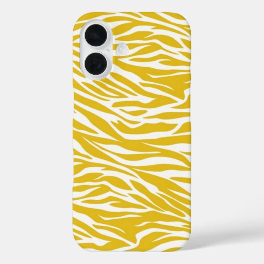 Zebra Yellow Stripes Case-Mate iPhone Hülle (Rückseite)