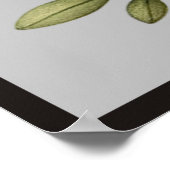 Zebra zaubern mit Blumen | Poster (Ecke)