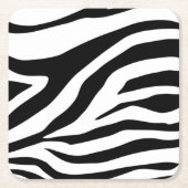 Zebra, Zebra-Druck, Zebra-Muster, Safari, Afrika, Rechteckiger Pappuntersetzer (Vorderseite)