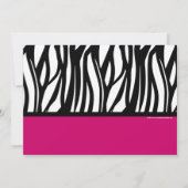Zebra-Zebra-Graduierungsparty Einladung (Rückseite)