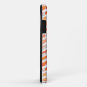 Zebra Zickzack Orange und Weiß Case-Mate iPhone Hülle (Hinten/Rechts)