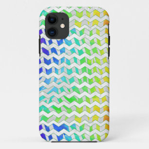 Zebra, Zickzack Regenbogen und Weißdruck Case-Mate iPhone Hülle