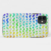 Zebra, Zickzack Regenbogen und Weißdruck Case-Mate iPhone Hülle (Rückseite (Horizontal))