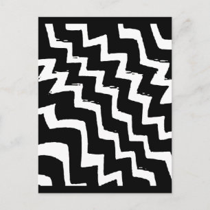Zebra Zigzag Postkarte