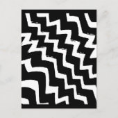 Zebra Zigzag Postkarte (Vorderseite)