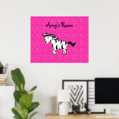 Zebra-Zimmerposter Poster (Heimbüro)
