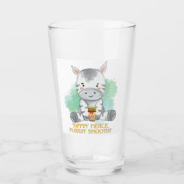 Zebra Zitat Cartoon trinken Bobba Tee Glas