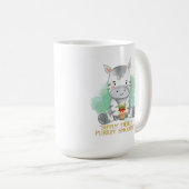 Zebra Zitat Cartoon trinken Bobba Tee Kaffeetasse (VorderseiteRechts)