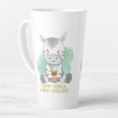 Zebra Zitat Cartoon trinken Bobba Tee Milchtasse (Linke Ecke)