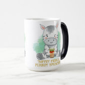 Zebra Zitat Cartoon trinken Bobba Tee Verwandlungstasse (VorderseiteRechts)