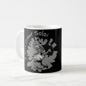 Zebra Zither Solo Kaffeetasse (Vorderseite Links)