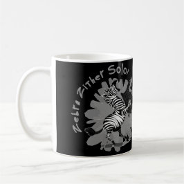 Zebra Zither Solo Kaffeetasse