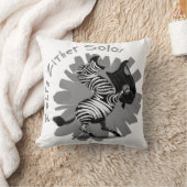 Zebra Zither Solo Kissen (Decke)