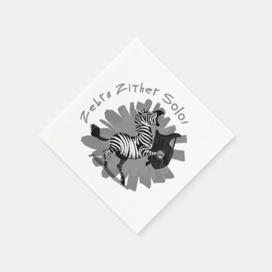 Zebra Zither Solo Serviette (Ecke)