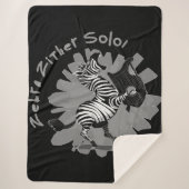 Zebra Zither Solo Sherpadecke (Vorderseite)