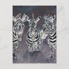 Zebra-Zoo-Kunstgeschenke für Tiere Postkarte