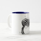 Zebra Zweifarbige Tasse (Vorderseite Links)