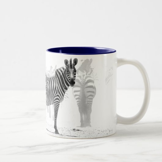 Zebra Zweifarbige Tasse (Rechts)