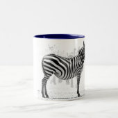 Zebra Zweifarbige Tasse (Mittel)