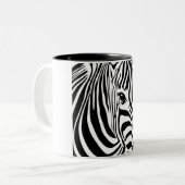 Zebra Zweifarbige Tasse (Vorderseite Links)