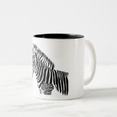 Zebra Zweifarbige Tasse (VorderseiteRechts)