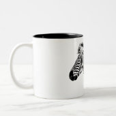 Zebra Zweifarbige Tasse (Links)