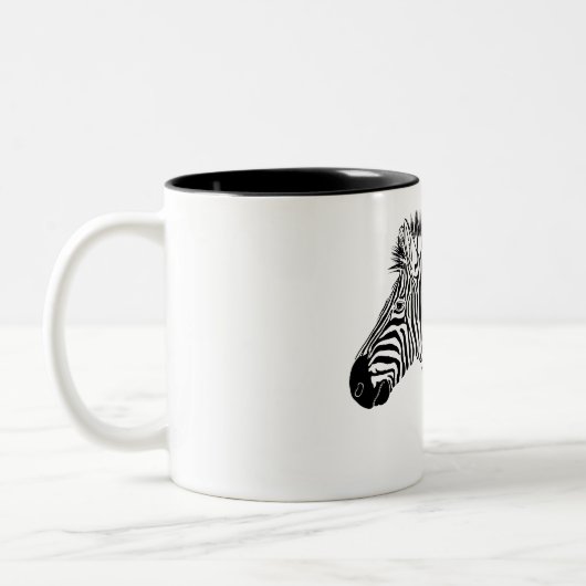 Zebra Zweifarbige Tasse (Links)
