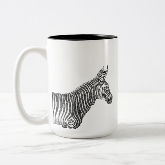 Zebra Zweifarbige Tasse (Links)
