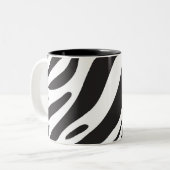 Zebra Zweifarbige Tasse (Vorderseite Links)