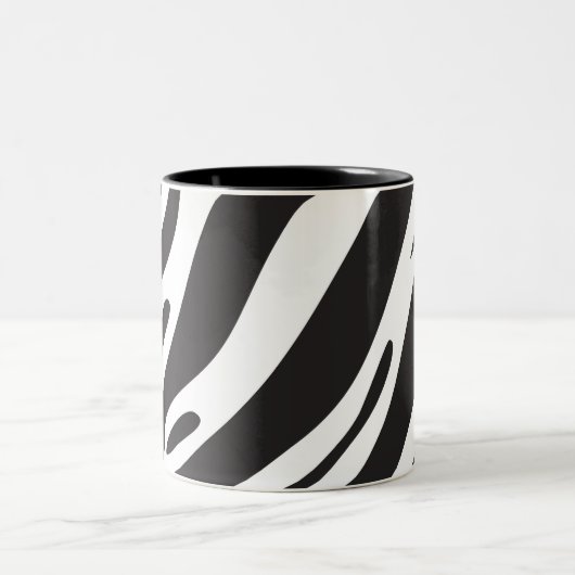 Zebra Zweifarbige Tasse (Mittel)