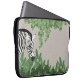 Zebra zwischen Blättern Laptopschutzhülle (Vorne Rechts)