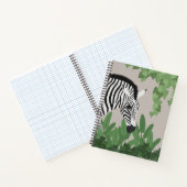 Zebra zwischen Blättern Notizblock (Innenseite)