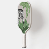 Zebra zwischen Blättern Pickleball Schläger (Links)