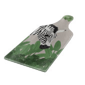 Zebra zwischen Blättern Schneidebrett (Ecke)
